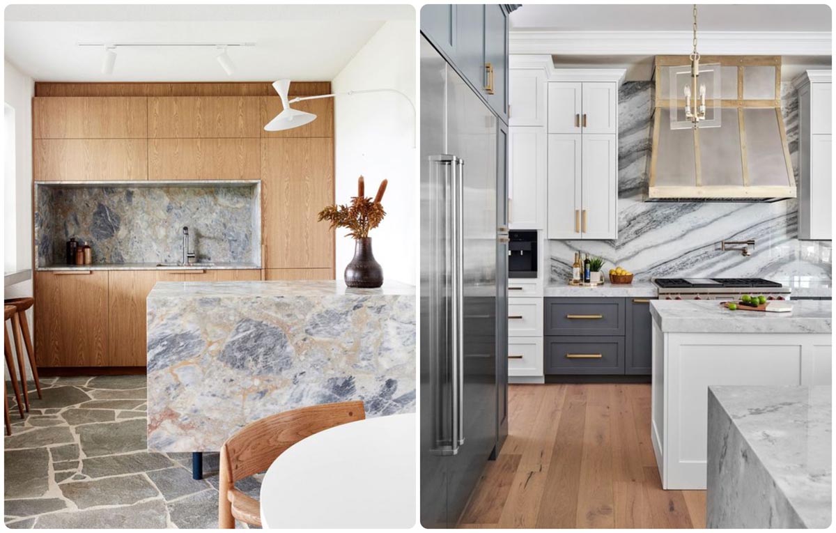 Stone splashback